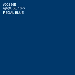 #00386B - Regal Blue Color Image
